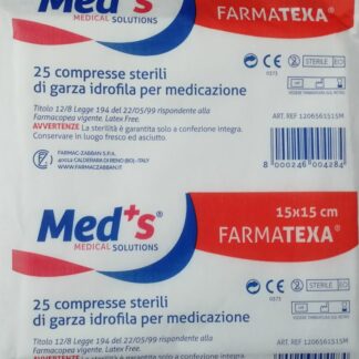 compresse sterili di garza idrofila 15x15