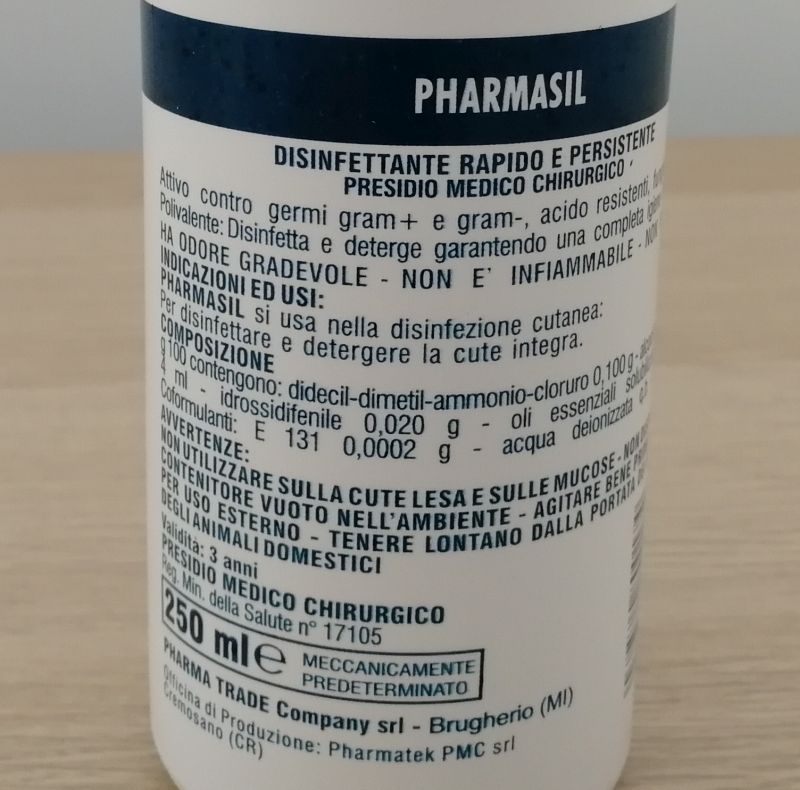 Pharmasil disinfettante rapido retro